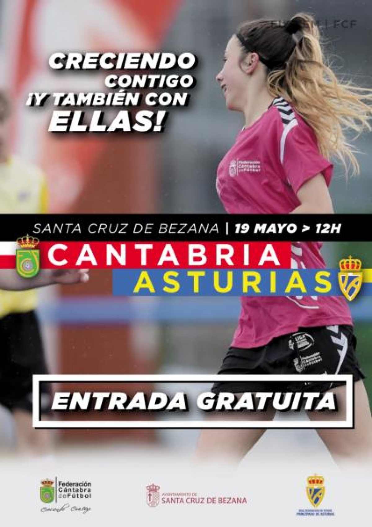 La  selección cántabra femenina amateur, se enfrenta a la asturiana en Bezana.