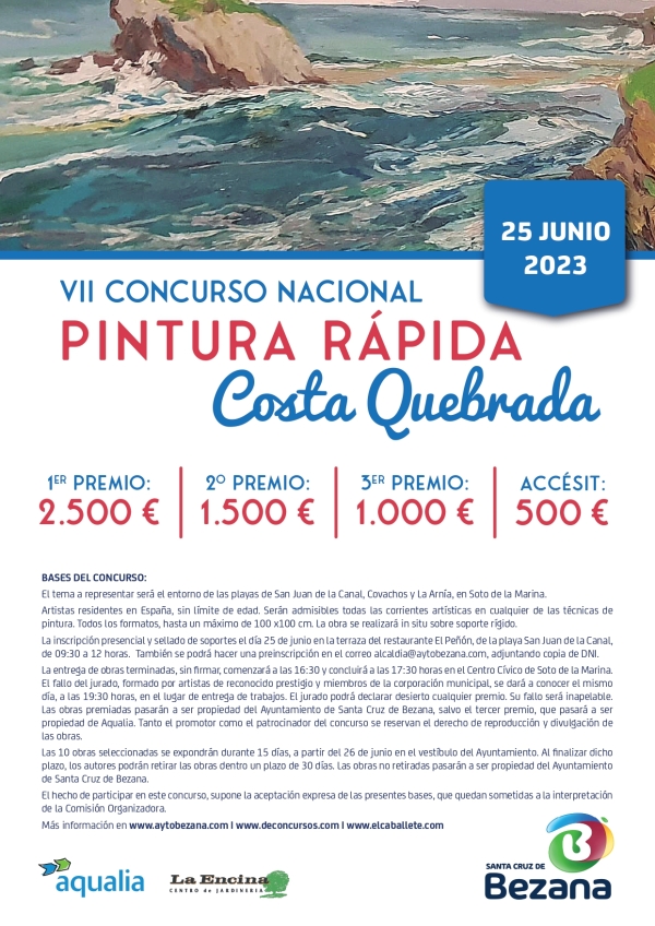El 25 de junio llega el VII Concurso Nacional de Pintura Rápida Costa Quebrada